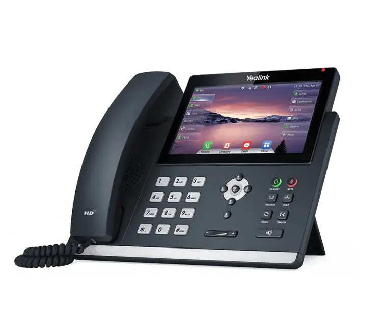 Yealink SIP-T48U executive VoIP phone with seven-inch touchscreen
