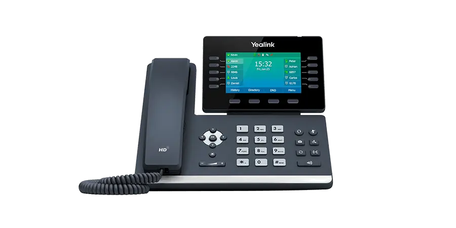 Yealink SIP-T54W executive business phone with adjustable color display